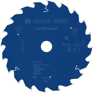 Bosch EXPERT Wood Kreissägeblatt, 165x20 mm, Z20 - 2608902216