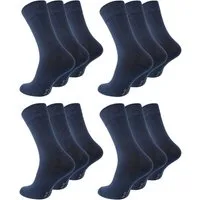 Paolo Renzo Businesssocken (12-Paar) Atmungsaktive Herren Business Socken aus hochwertiger Baumwolle