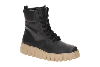 Gabor 8016.02.003 Damen Stiefeletten - Schwarz, Keilabsatz, Bequem