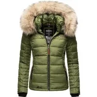 Marikoo Winterjacke Lerikaa Winter Steppjacke mit abnehmbarem Kunstfell
