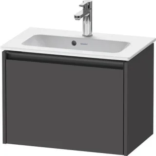 Duravit Ketho.2 Waschtischunterbau wandhängend Graphit Matt 610x390x440 mm - K25055049490000 K25055049490000