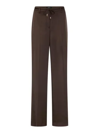 Marc Cain Collections - Hose WARRI aus Glanzmaterial seal brown - Gr. - 42