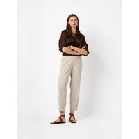 ROSNER Boyfriend-Hose Mara Tapered (1-tlg) aus kühlem Leinen