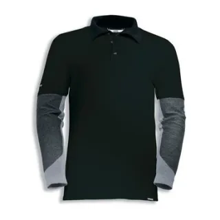 uvex cut doubleflex FR Poloshirt - Langarm - Longsleeve antistatisch schwarz M - 1726410