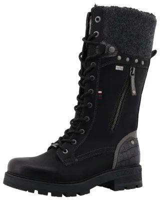Mustang Shoes Winterstiefel "Darleen" Schnürstiefel mit Reißverschluss