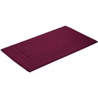Vossen Badematte Feeling, Höhe 10 mm, beidseitig nutzbar, fußbodenheizungsgeeignet, Baumwolle, quadratisch, Badteppich, Uni-Farben, mit Bordüre, Hoch-Tief Effekt, reine Baumwolle