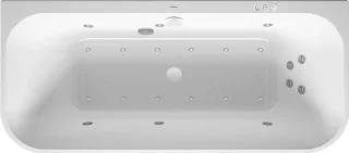 Duravit Happy D.2 Plus Whirlwanne Weiß / Graphit Supermatt 1800x800 mm - 760451800CP1000 760451800CP1000