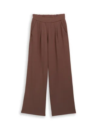 Denim Tom Tailor - Wide Leg Hose soft chocolate brown - Gr. - L