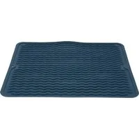 Koopman Abtropfmatte Geschirrmatte Silikon 40x30cm 3 Farben, Silikon, 40 x 31 cm, Gummi, Blau, Geschirrablage