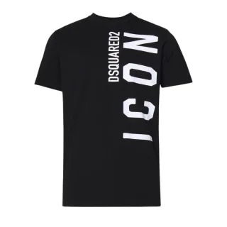 DSquared2 - T-Shirt für Herren/Damen Unisex, leger (Schwarz/Weiß)