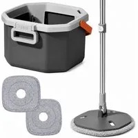 relaxdays Wischmopp-Set mit Frischwassertank, (4-St)