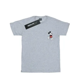 Disney Herren Mickey Mouse Kickin Retro Chest T-Shirt (Sport grau)