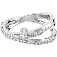 Swarovski Fingerring Schmuck Geschenk Hyperbola Ring, mit Swarovski® Zirkonia (synth)
