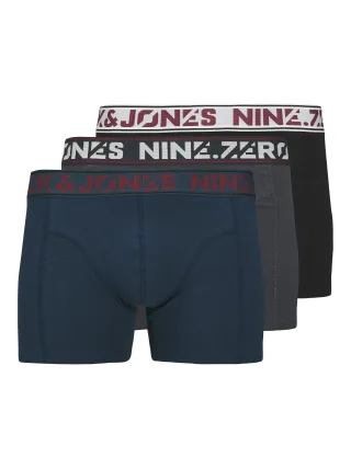 JACK&JONES - JACCOLTON SOLID TRUNKS 3 PACK SN Titan - Gr. - S