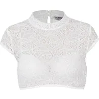 MarJo Dirndlbluse 'Eberfing' Kurzarm, Offwhite