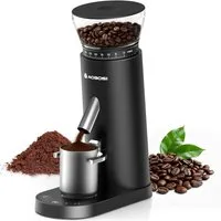 AMZCHEF Kaffeemühle CE-HB-68OT6-BK, kabellose Kaffeemühle Elektrisch, 60 Mahlgrade