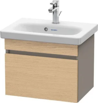 Duravit DuraStyle Waschtischunterbau wandhängend Natur Eiche & Basalt Matt 500x368x398 mm - DS630303 DS630303043