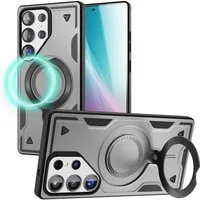 Nalia Smartphone-Hülle Samsung Galaxy S25 Ultra 17,5 cm (6,9 Zoll), Stormguard / Armor Ringhülle mit MagSafe / Stoßfeste Harte Panzerhülle