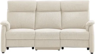 Home affaire 3-Sitzer "Turin Sofa mit elektrischer Relaxfunktion, Breite 226 cm" inkl. Tisch, USB & Steckdose, Federkern & pflegeleichtem Bezug