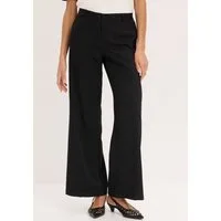 bonprix Marlene-Hose mit weitem Bein, Bügelfalte und bequemem Bund