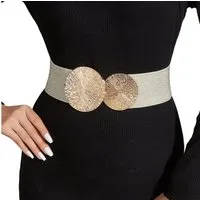 FOUORTUNATE-BEE Taillengürtel Damen Elastischer Taillengürtel 6 cm Breit Stretch Gürtel Elastischer Damen Gürtel 6 cm Taillengürtel für Kleid Mantel