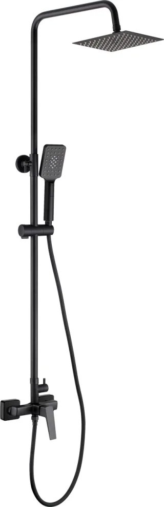 Neuesbad Serie 660 3-Funktionen Duschsäule mit Armatur, Schwarz NB1DENQLN4XM1