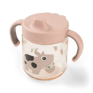Done by Deer Trinklernbecher 2-Griff Tiny Farm - puder