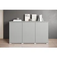 OTTO home Sideboard Kenia, moderne grifflose Kommode mit 3 Türen, Breite 120 cm (1 St), Push-to-Open-Fronten, höhenverstellbaren Einlegeböden