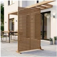 casa.pro Raumteiler, »Nodepp« Trennwand verzinkter Stahl 180 x 120 cm Braun
