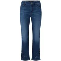Marc Cain Bootcut-Jeans Sopo Collections Thema A Premium Damenmode Pailletten-Applikation am Saum