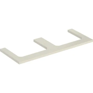 Geberit ONE Waschtisch-Platte, Ausschnitt links und rechts, für Aufsatzwaschtisch 505345004