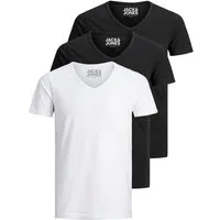 Jack & Jones T-Shirt Basic V-Neck (3-tlg., 3er Pack) etwas länger geschnitten, nicht zu kurz