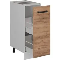 Vicco Apothekerschrank R-Line, Goldkraft Eiche/Weiß, 30 cm ohne Arbeitsplatte (1-St)