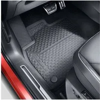 Volkswagen Passform-Fußmatten Tiguan Allspace (4 St), für VW Tiguan Allspace SUV, Gummifußmatten vorne und hinten, rutschfest, abwaschbar, 5NL061500 82V
