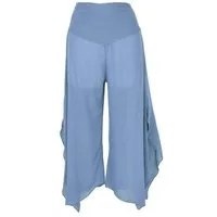 Guru-Shop Relaxhose Palazzohose, weite Boho Sommerhose, weiter.. alternative Bekleidung