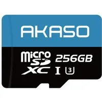 Akaso 256GB U3 microSDXC Karte für Action Cams & 4K-Aufnahmen Micro SD-Karte (Lesegeschwindigkeit 100 MB/s, Kompatibel mit Action Cam,Smartphone,Tablet,Dashcam&Überwachungskamera)