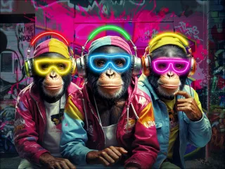 Keilrahmenbild MONKEY GANG II