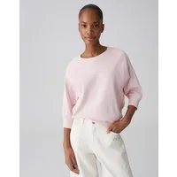 OPUS Sweatshirt Sweatshirt aus BCI Cotton mit weichem Griff Weite Passform, elastische Rippbündchen, Pull-on