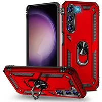 CoolGadget Handyhülle Armor Shield Case für Samsung Galaxy S23 6,1 Zoll, Outdoor Cover mit Magnet Ringhalterung Handy Hülle für Samsung S23 5G