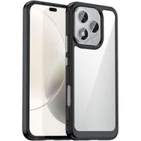 Wigento Handyhülle Für Honor 400 Lite Colorful Series TPU Acryl Hybrid Hülle Case Schwarz, Colorful Series Hybrid Schutzhülle