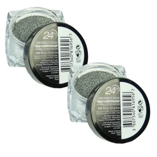 Astor 24h Perfect Stay 700 Silver Attraction  Lidschatten wasserfest 2x Pack