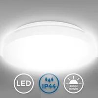 B.K.Licht Deckenleuchte LED Deckenlampe weiß modern energieeffizient Küche Bad, Standard, LED fest integriert, 4000K - Neutralweiß, moderne Badezimmerlampe Decke Leuchtmittel 10W 900lm 4000K Flur Küche