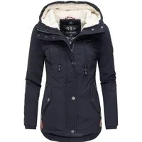 Marikoo Winterjacke Bikoo sportliche Damen Outdoor Baumwolljacke mit Kapuze
