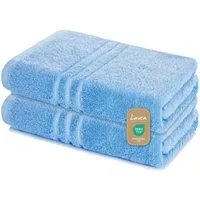 Lavea Saunatuch Set Saunahandtuch 80x200 cm Elena Frottee, Sauna-Handtücher, 100% Baumwolle (Set, 2-St), 500 g/m² Frottier, weich & saugstark, pflegeleicht