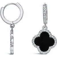 Ars-Argenti Paar Ohrhänger Sexy Kleeblatt Ohrhänger Ohrringe "Lucky Luxe "-925 Sterling-Silber
