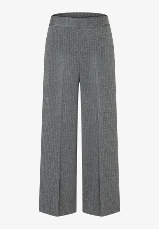 MORE & MORE - Culotte mit Nadelstreifen grau - Gr. - 36