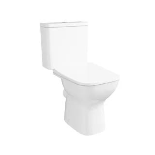 VitrA New S20 Square Tiefspüler-Stand-WC-Paket mit WC-Sitz Super Slim Weiß Hochglanz,9886B003-7200 9886B003-7200