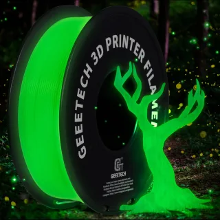 [EU Direct]GEEETECH Glow PLA Green 1.75mm 1kg Glow in dark Green for 3D Printing Night Light Luminous Color 3D Printer F