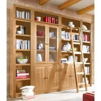 OTTO home Bücherwand Bergen, aus massivem schönen Kiefernholz, Breite 255 cm