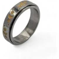 Eyecatcher Fingerring Anti Stress Fidget Ring Mond 2 Sterne Anxiety Ring